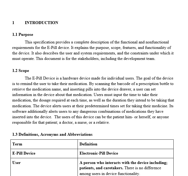Requirements engineering